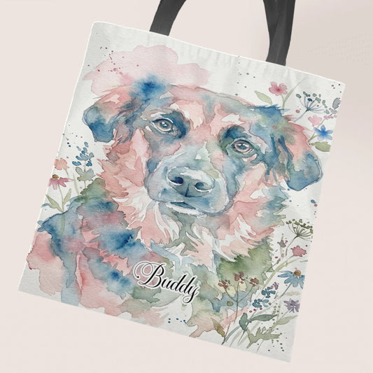 Watercolour - Personalised Tote Bag