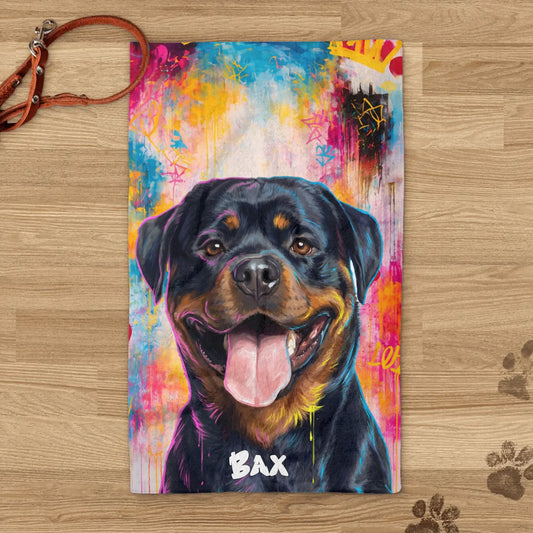 Graffiti - Personalised Pet Towel