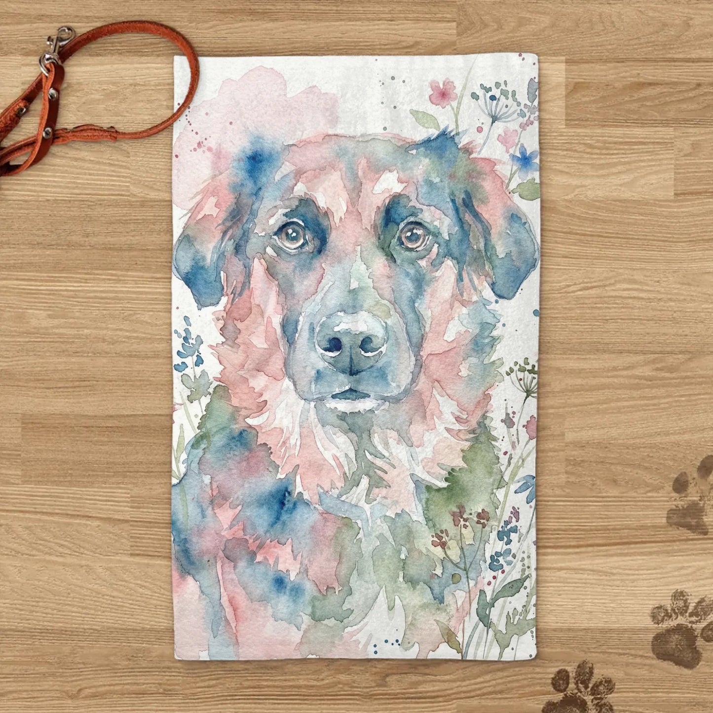 Watercolour - Personalised Pet Towel