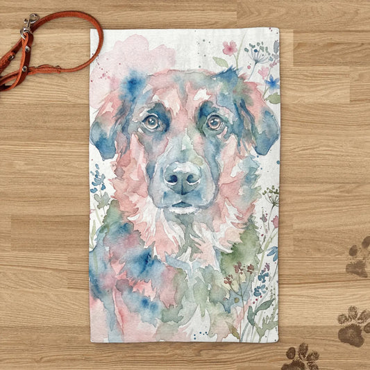 Watercolour - Personalised Pet Towel