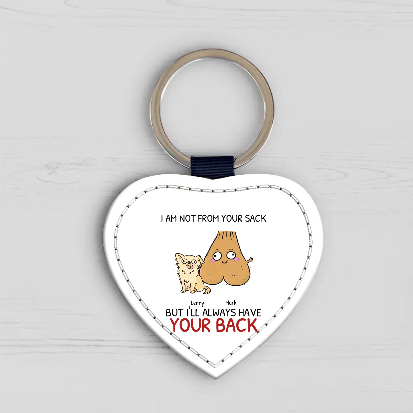 Not from your sack - Personalised Keychain