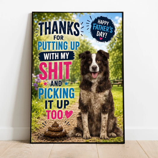 Father's Day Shit - Personalised Poster