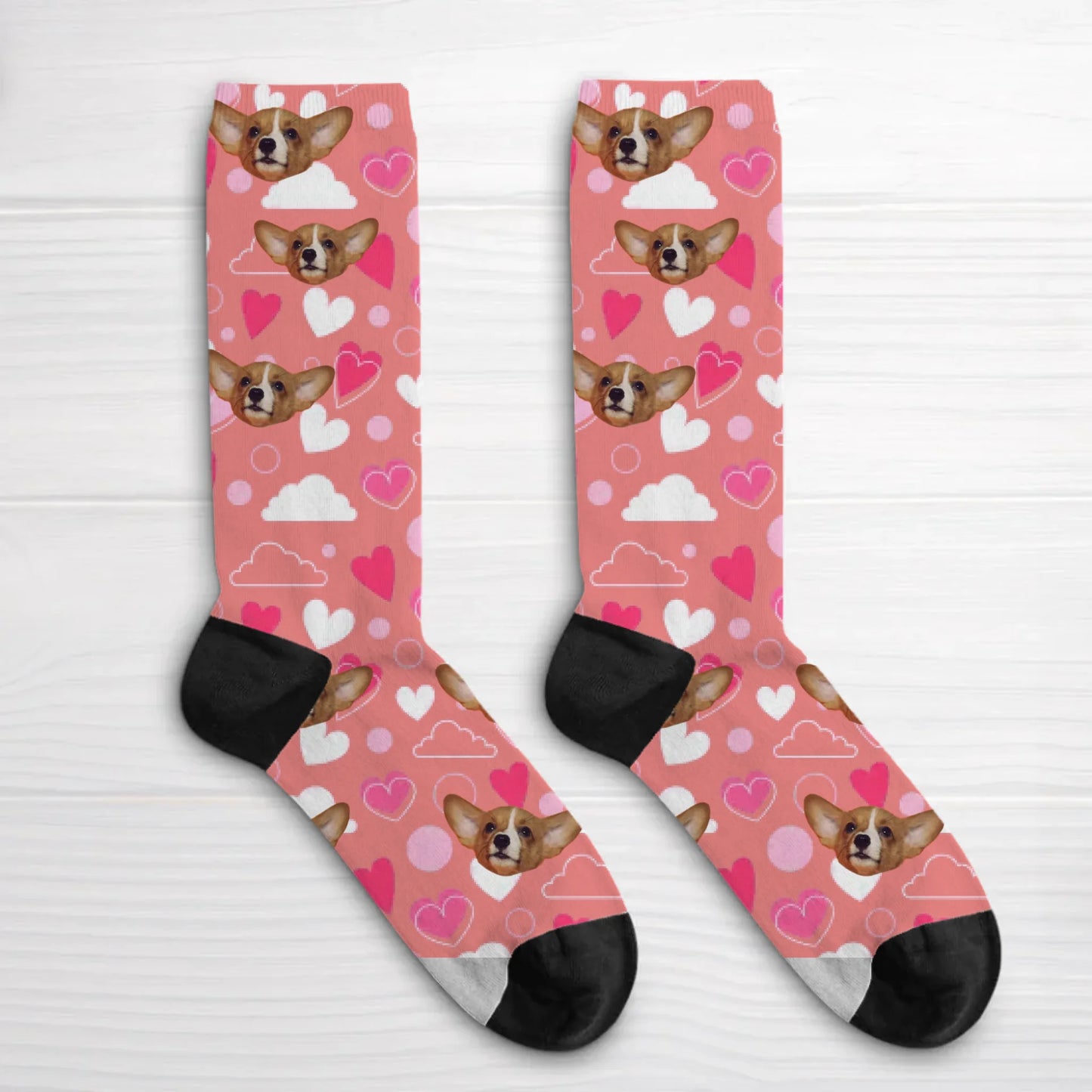 Heart pattern - Personalised Socks
