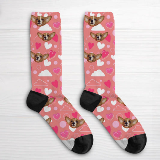Heart pattern - Personalised Socks