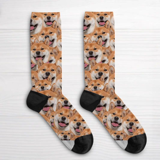 Wild photo pattern - Personalised Socks