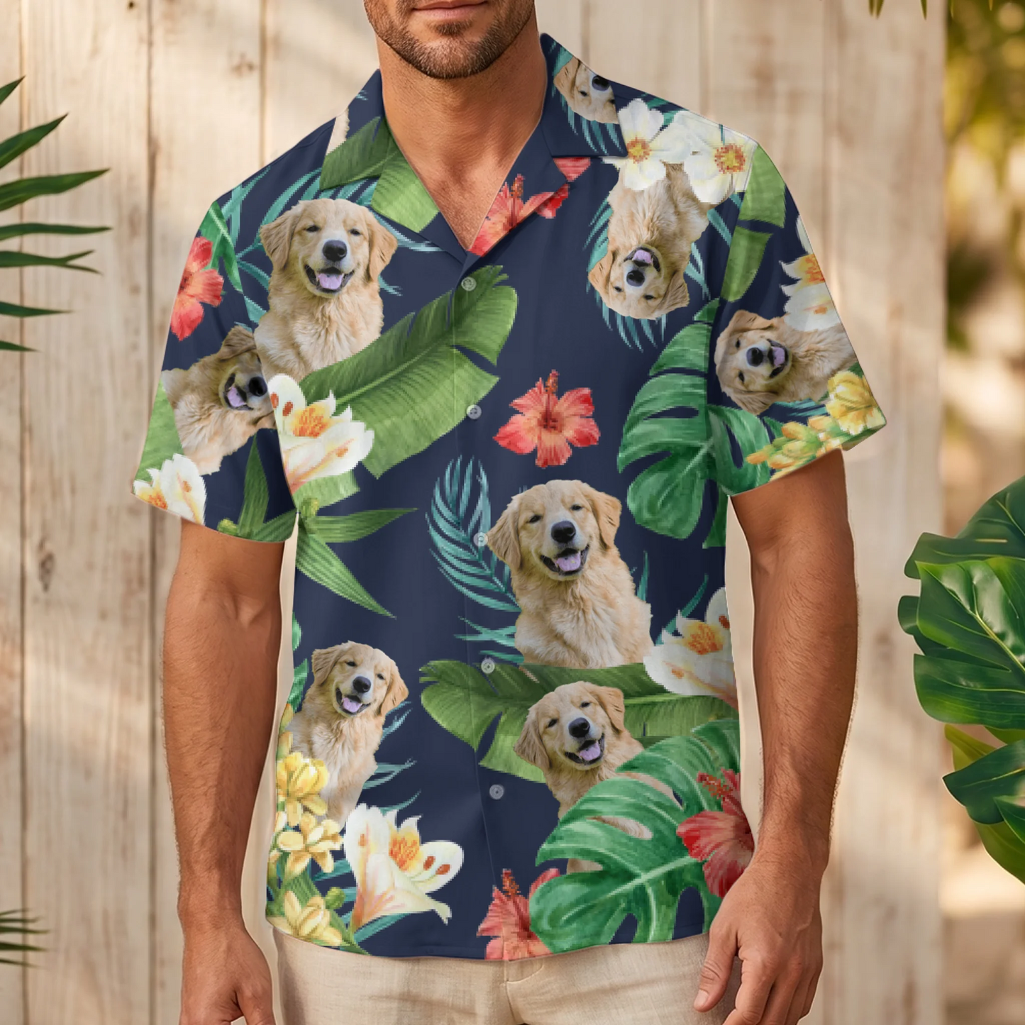 Your photo - Personalised Hawaiian Shirt