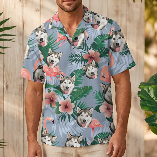 Flamboyant print - Personalised Hawaiian Shirt