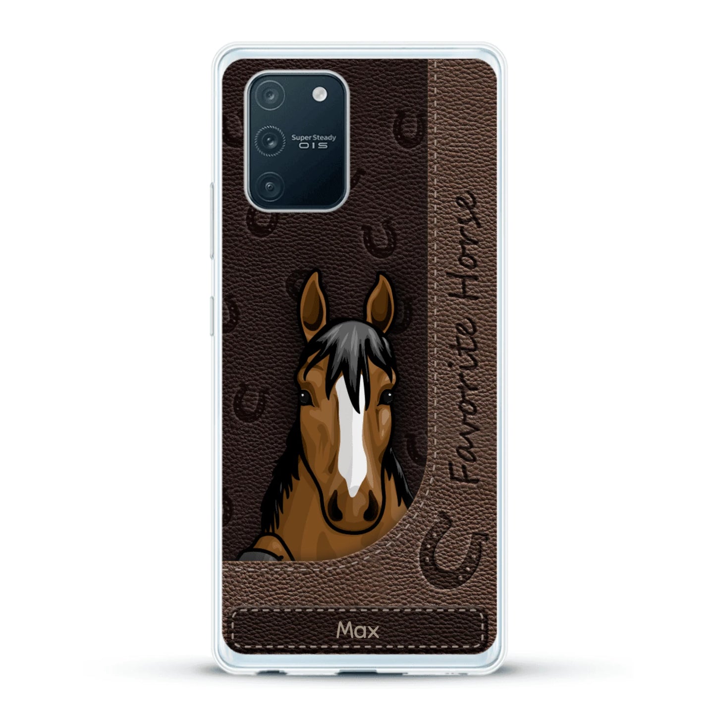 Peeking horses leather Look - Personalised Phone Case