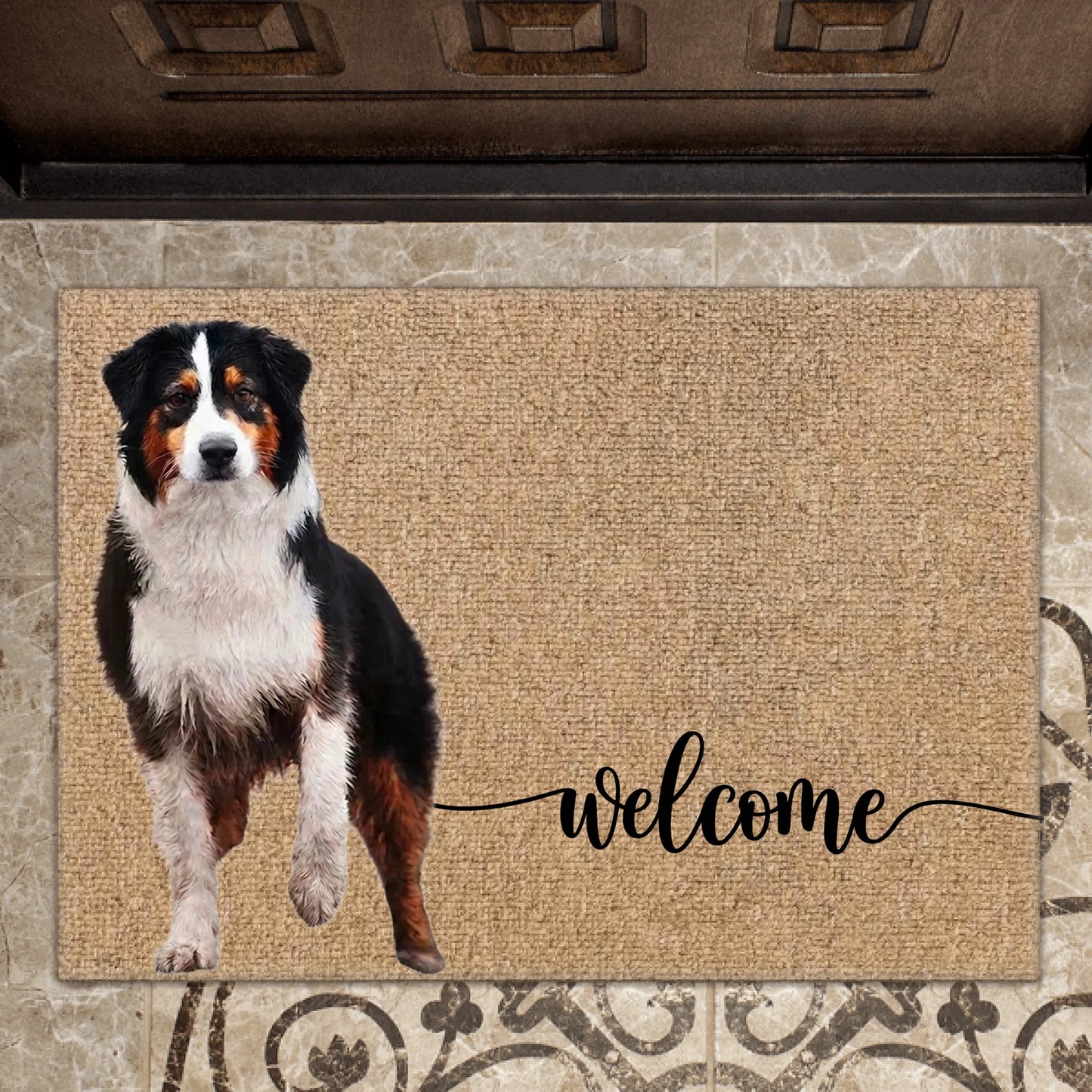 Welcome with Pet Portrait - Doormat