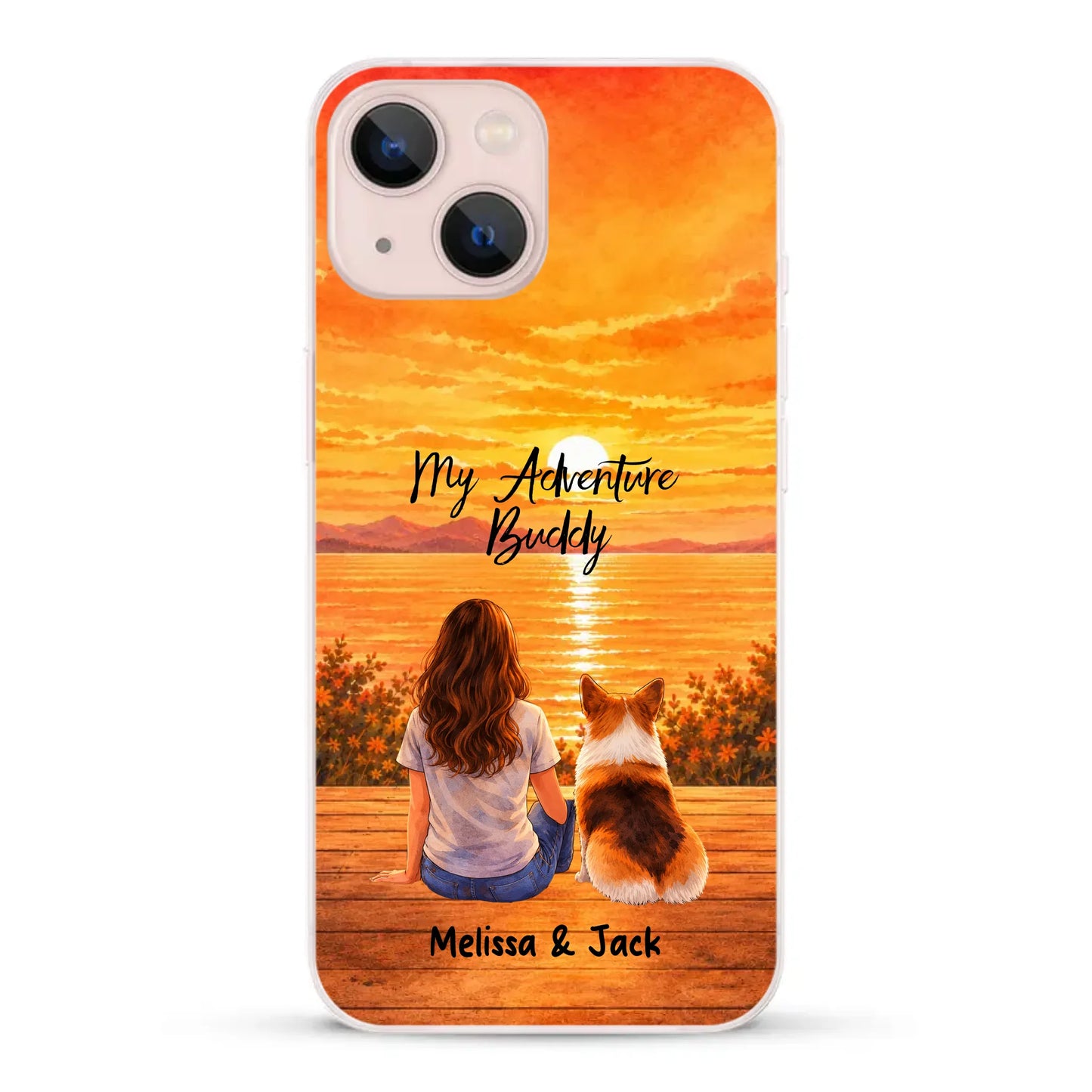 Personalised Phone Case - Watercolor Silhouette