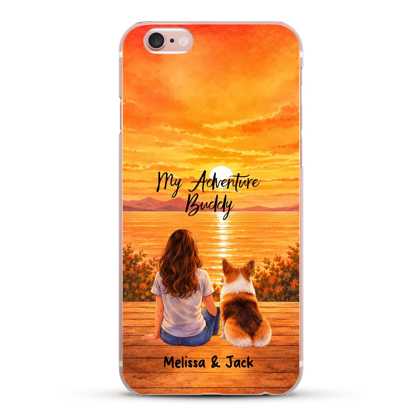 Personalised Phone Case - Watercolor Silhouette