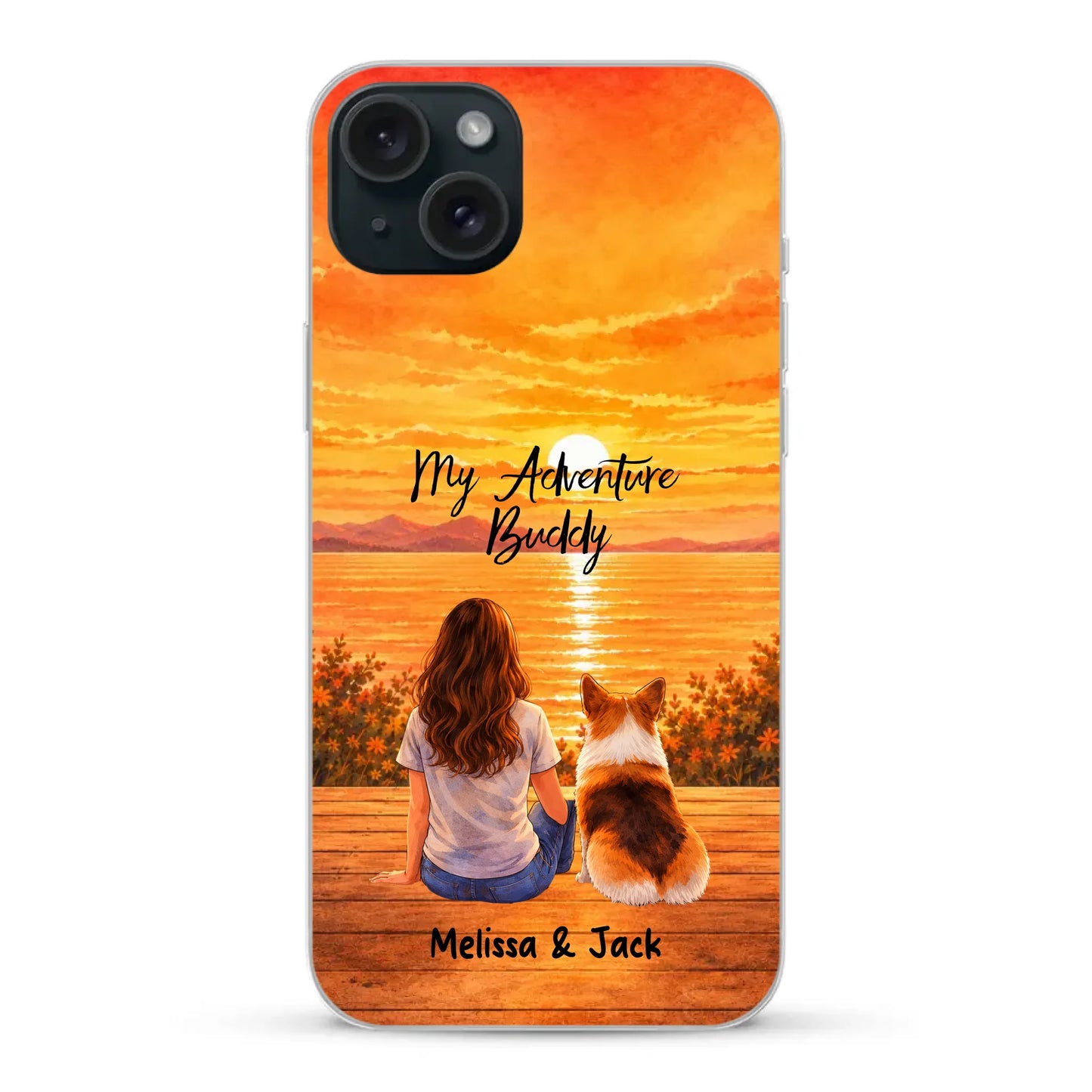 Personalised Phone Case - Watercolor Silhouette