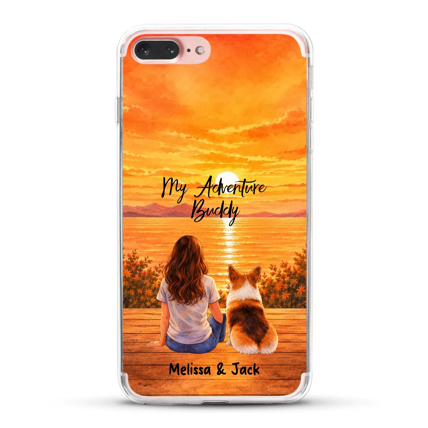 Personalised Phone Case - Watercolor Silhouette