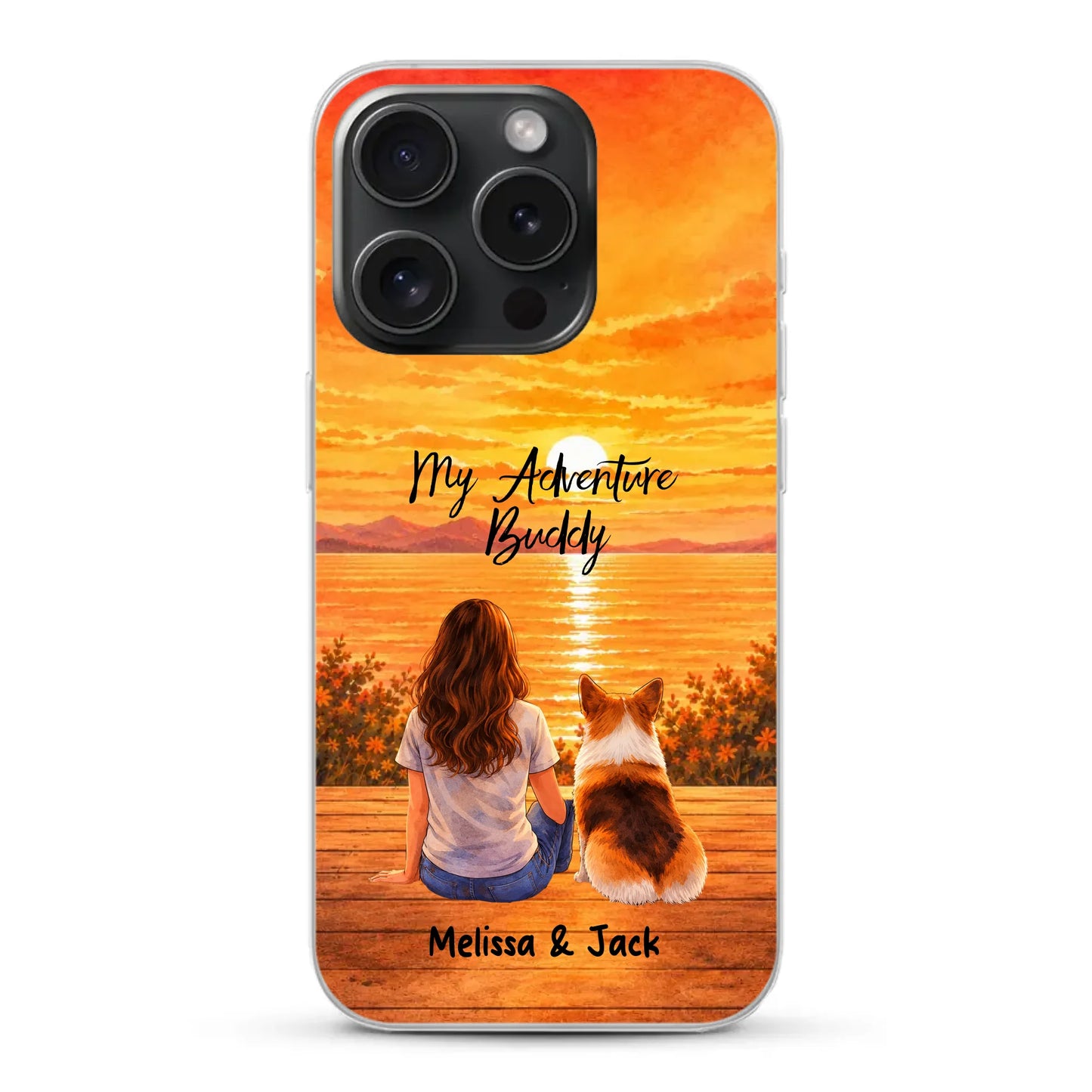 Personalised Phone Case - Watercolor Silhouette