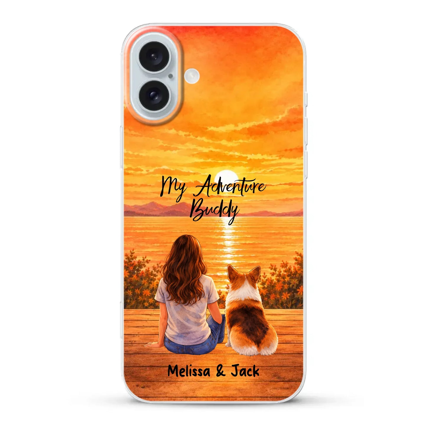 Personalised Phone Case - Watercolor Silhouette