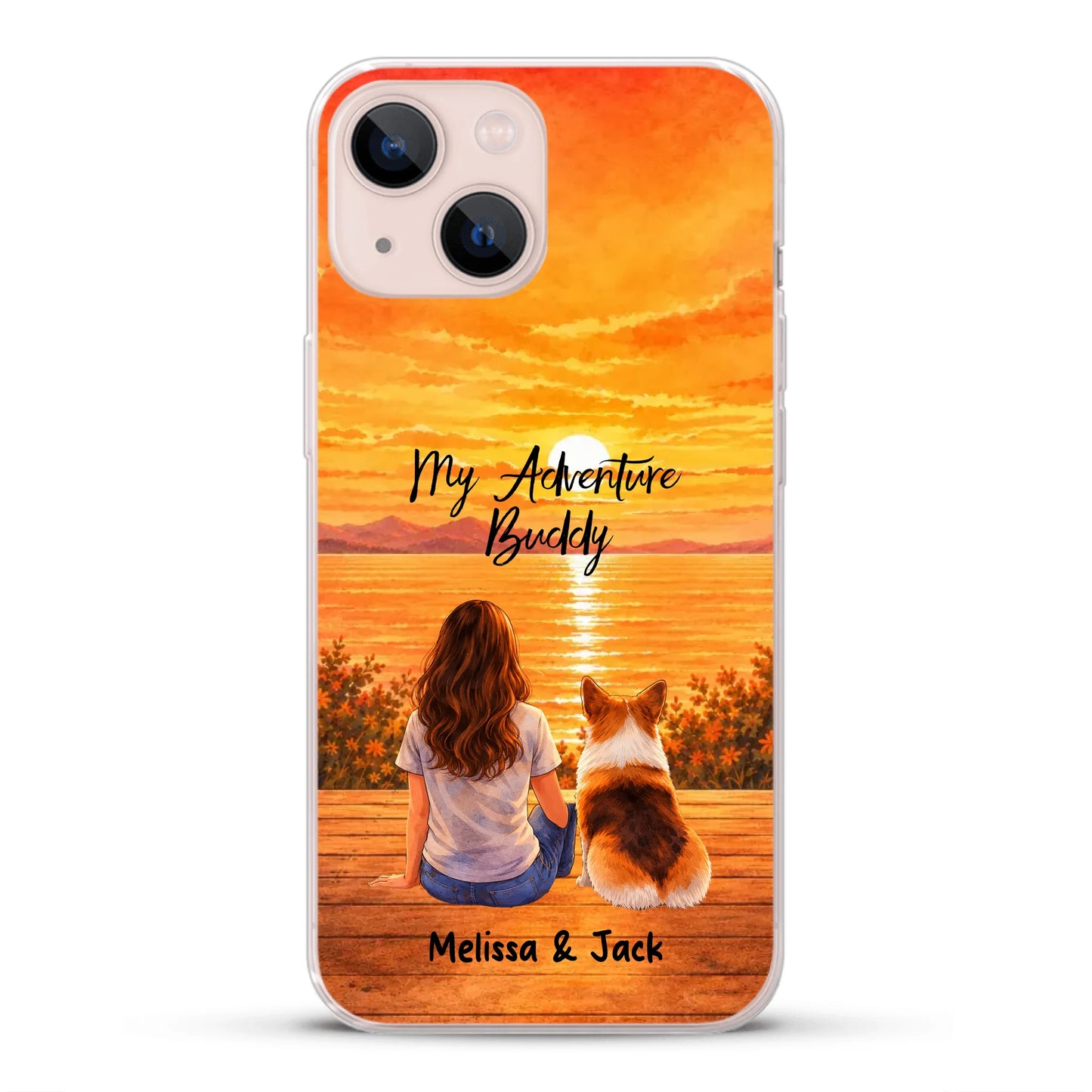 Personalised Phone Case - Watercolor Silhouette