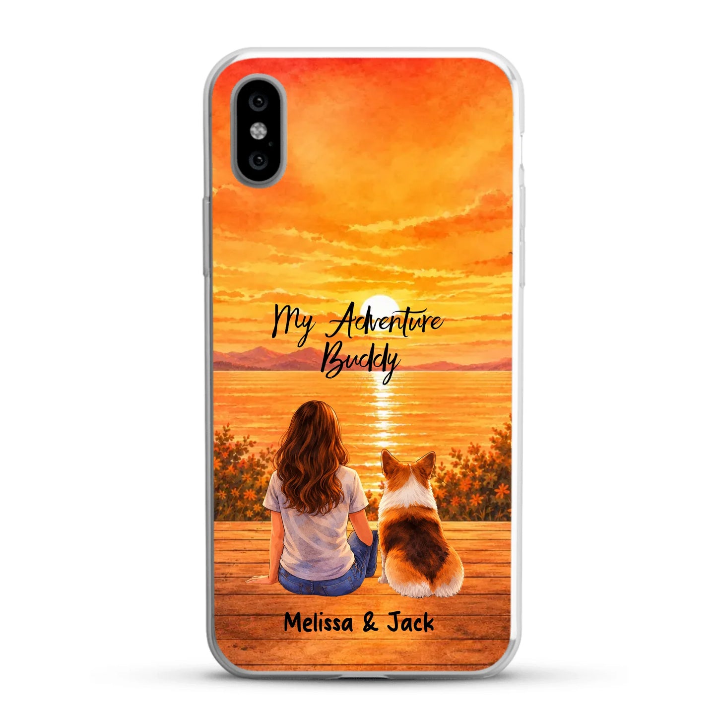 Personalised Phone Case - Watercolor Silhouette