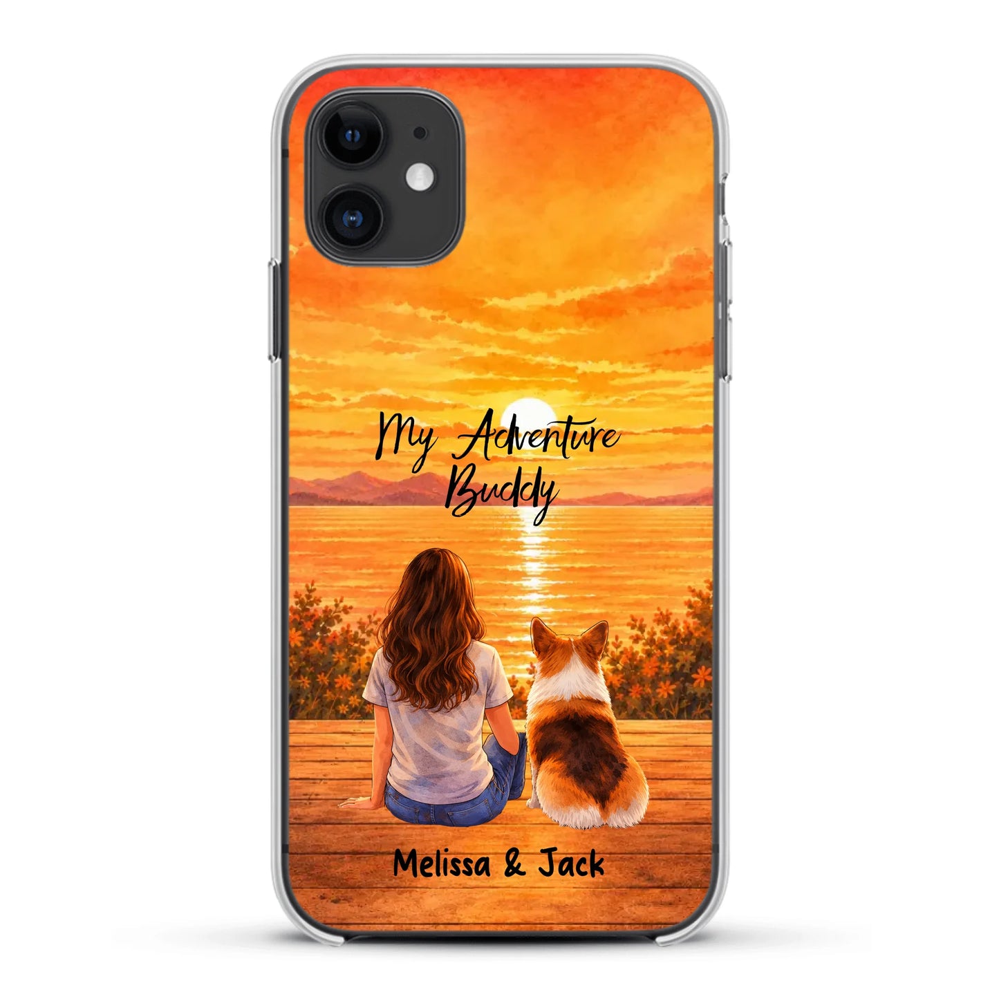 Personalised Phone Case - Watercolor Silhouette