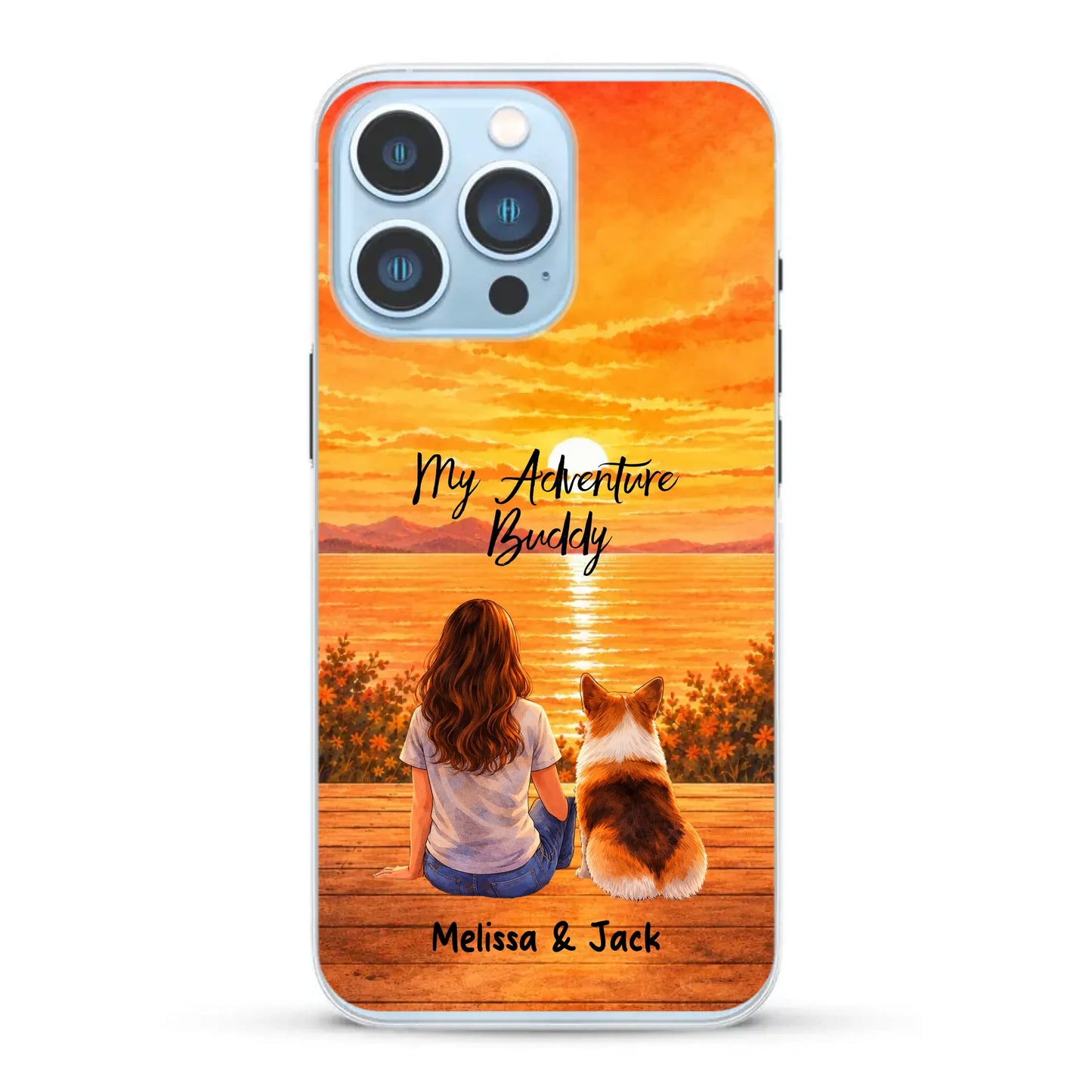 Personalised Phone Case - Watercolor Silhouette