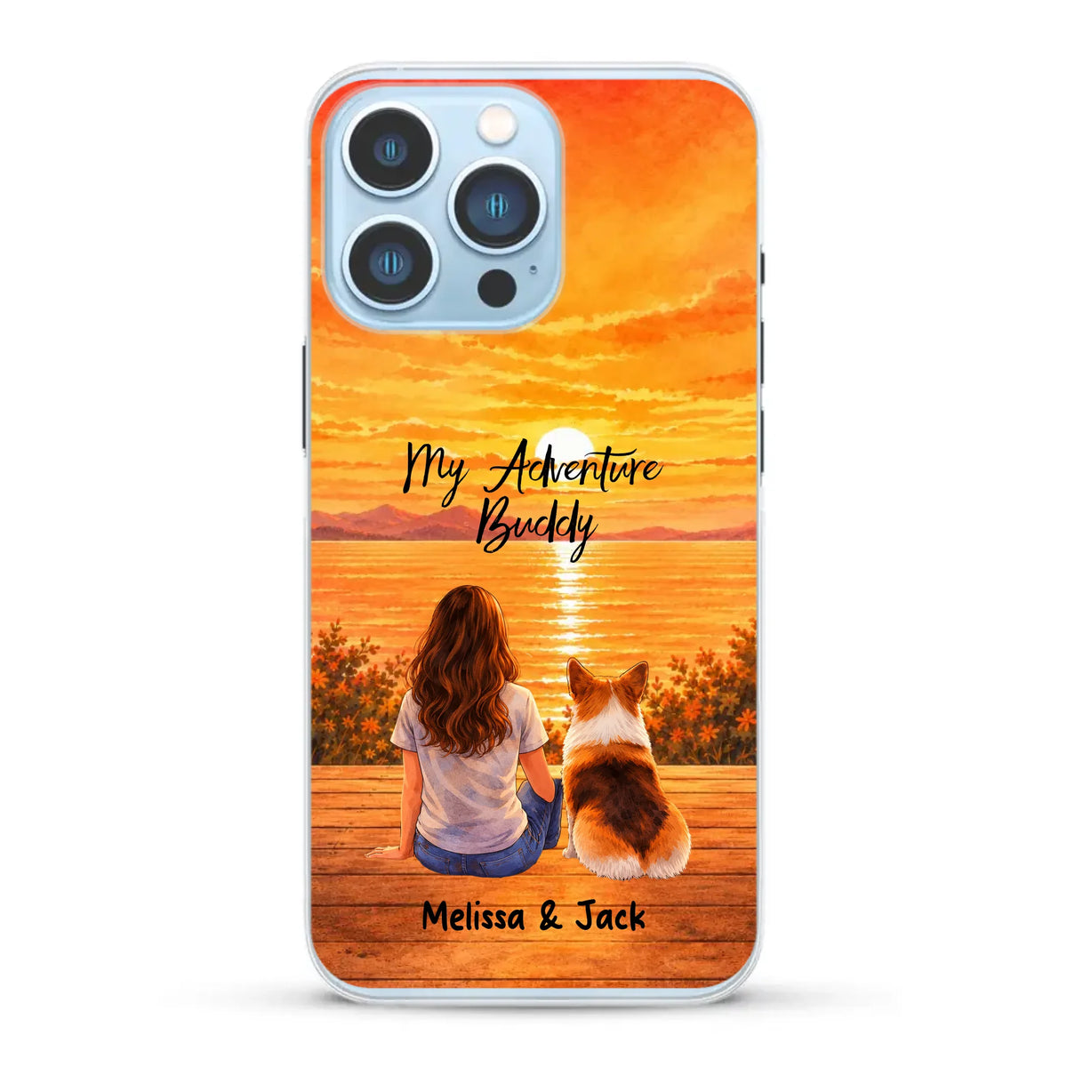 Personalised Phone Case - Watercolor Silhouette