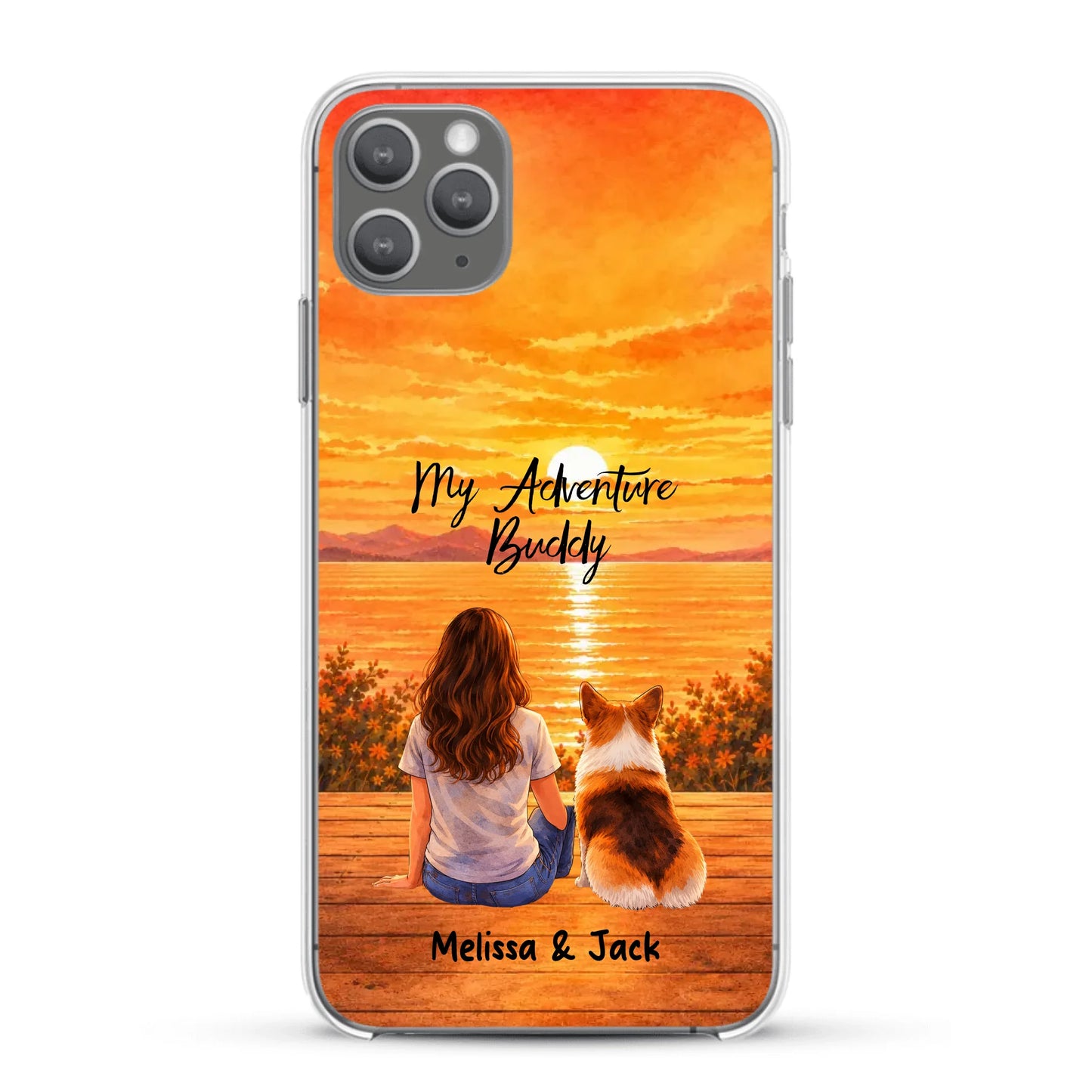 Personalised Phone Case - Watercolor Silhouette