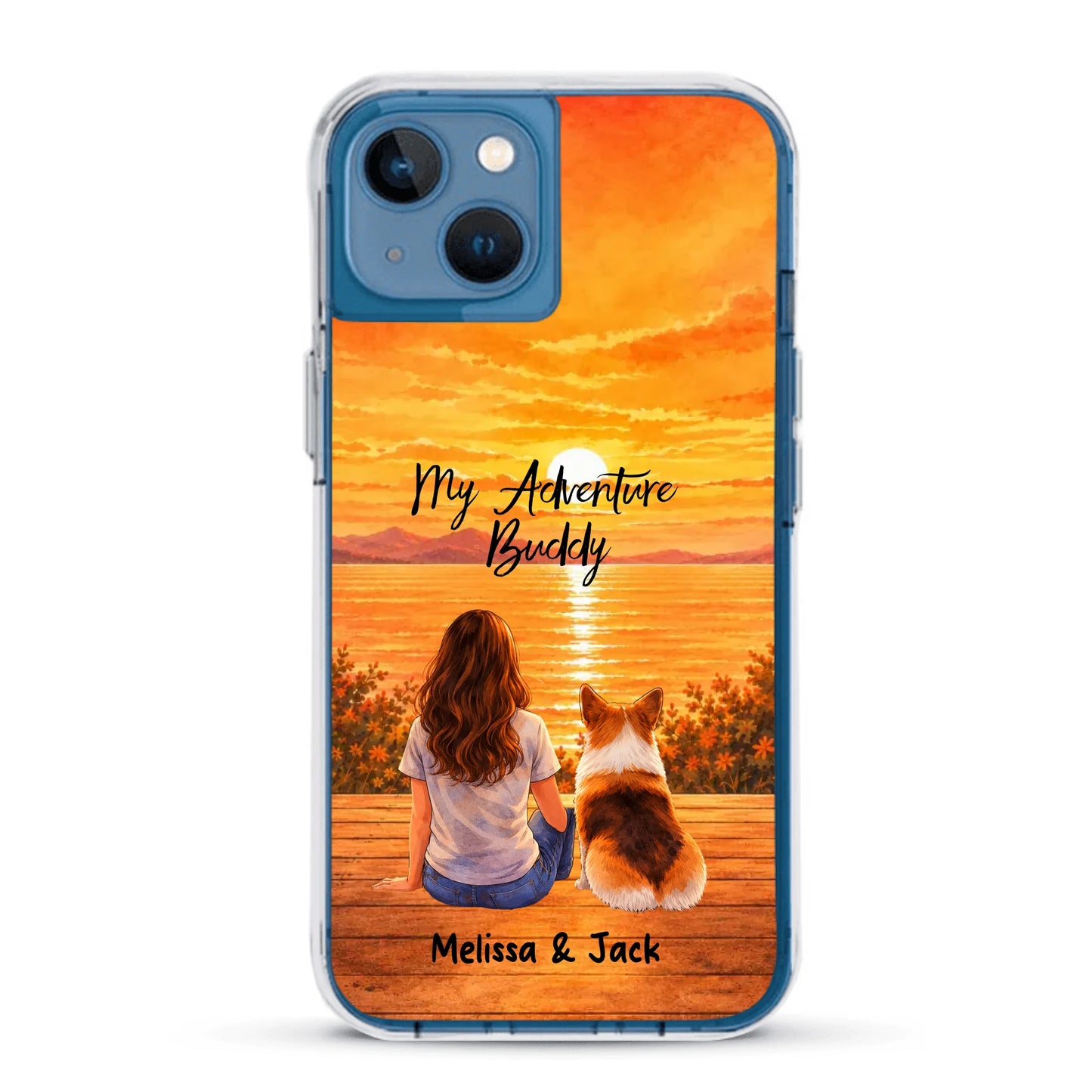 Personalised Phone Case - Watercolor Silhouette