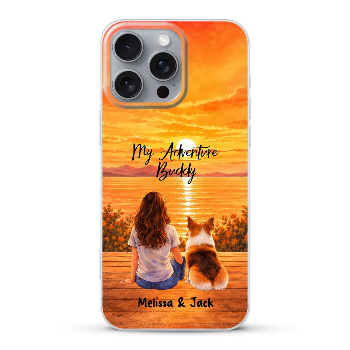 Personalised Phone Case - Watercolor Silhouette