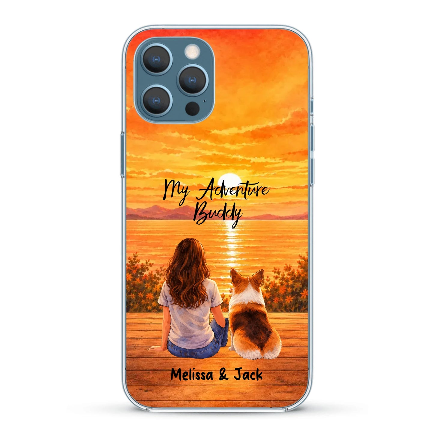 Personalised Phone Case - Watercolor Silhouette
