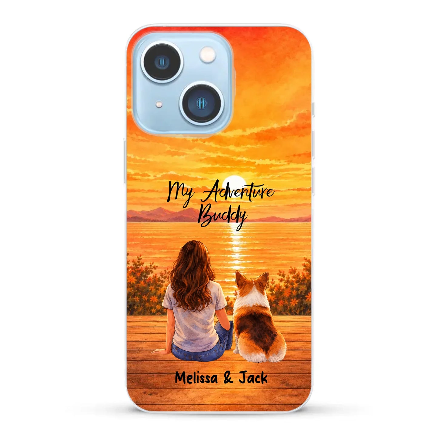 Personalised Phone Case - Watercolor Silhouette