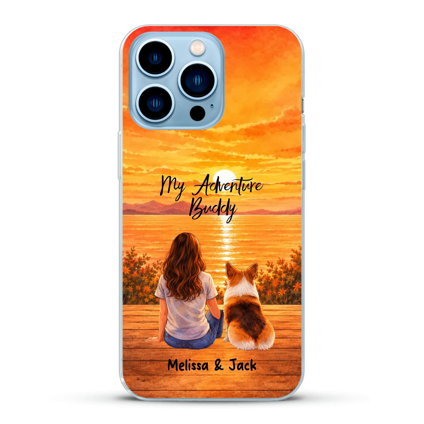 Personalised Phone Case - Watercolor Silhouette