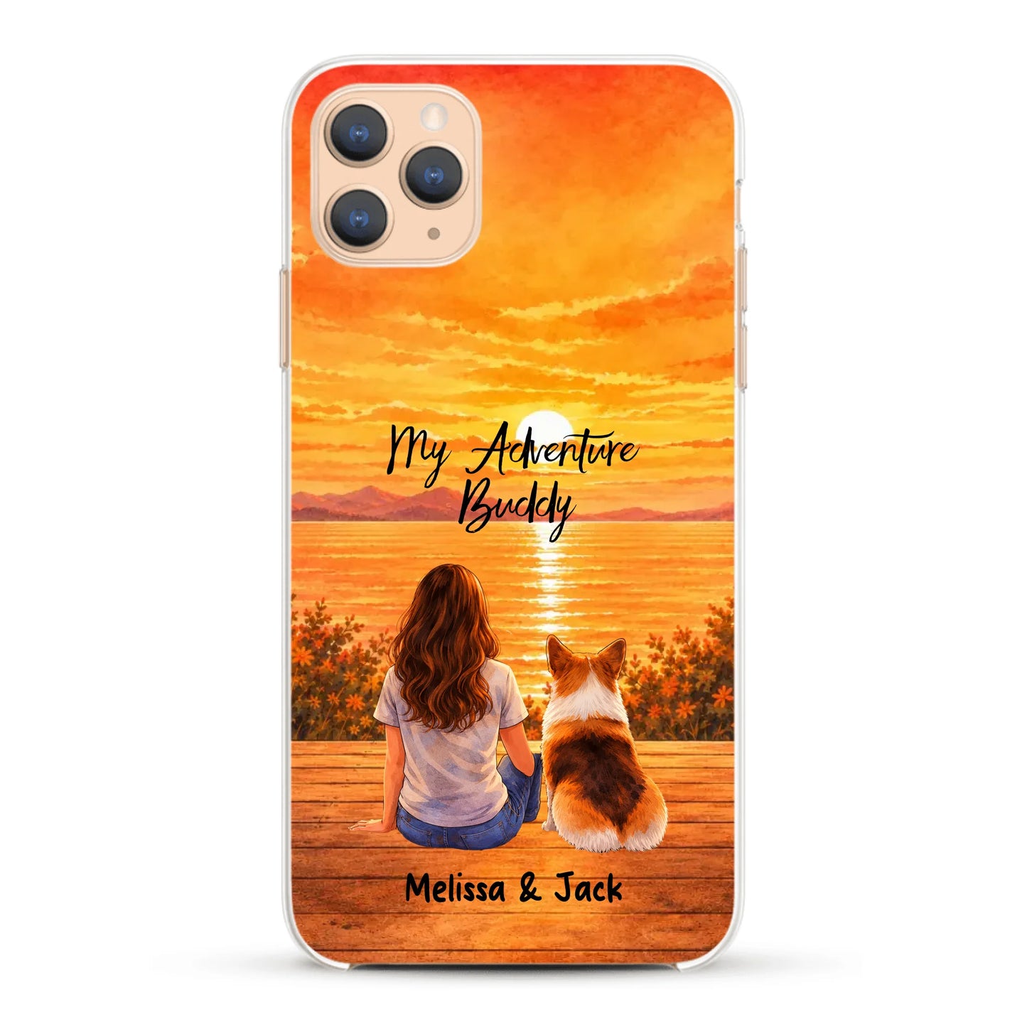 Personalised Phone Case - Watercolor Silhouette