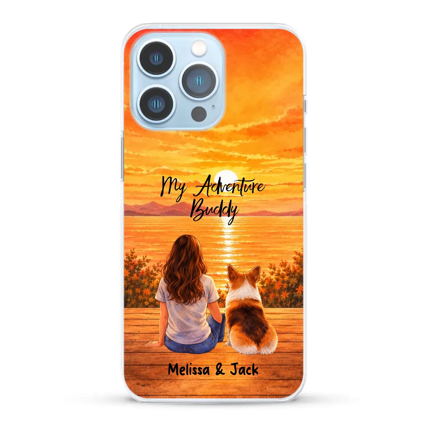Personalised Phone Case - Watercolor Silhouette