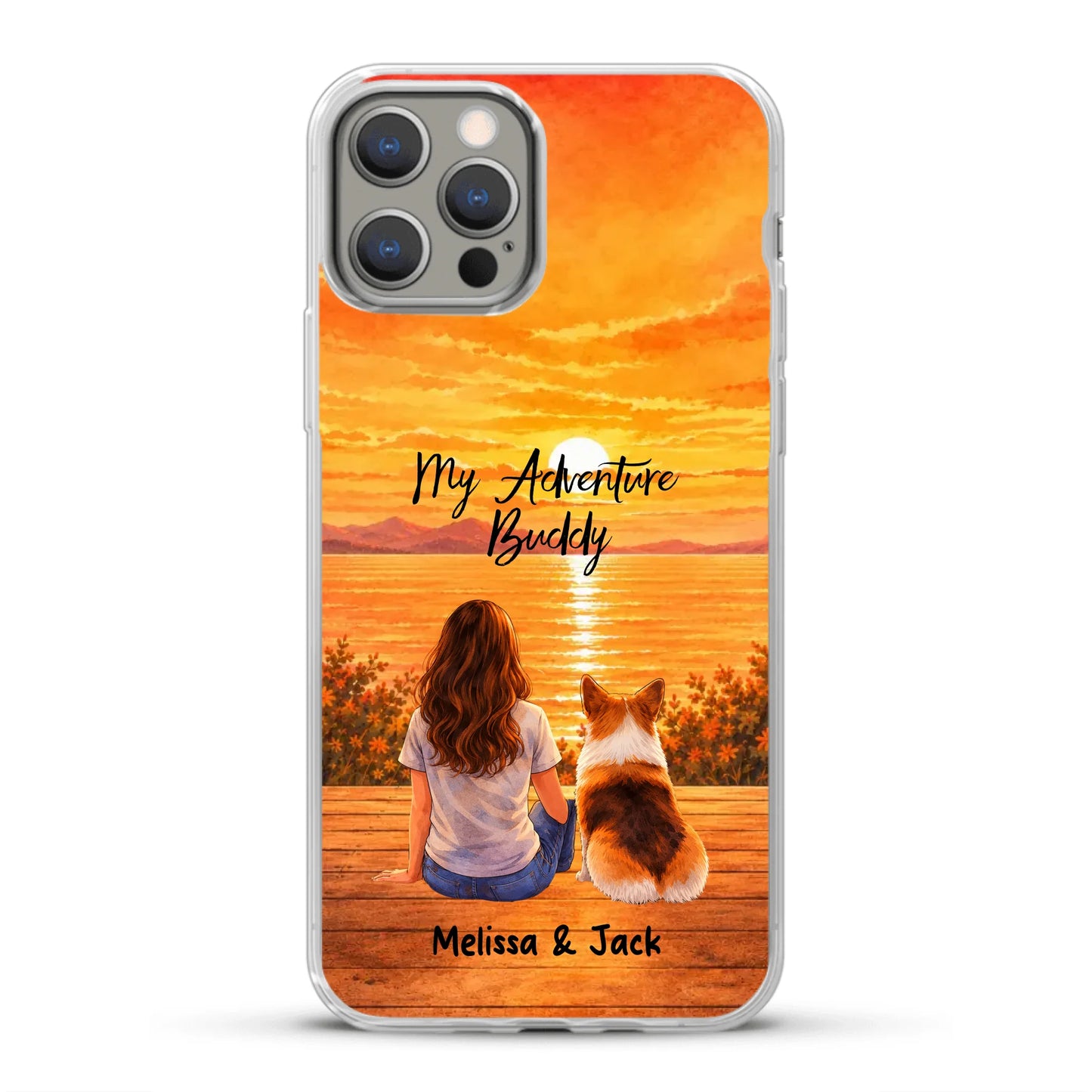 Personalised Phone Case - Watercolor Silhouette