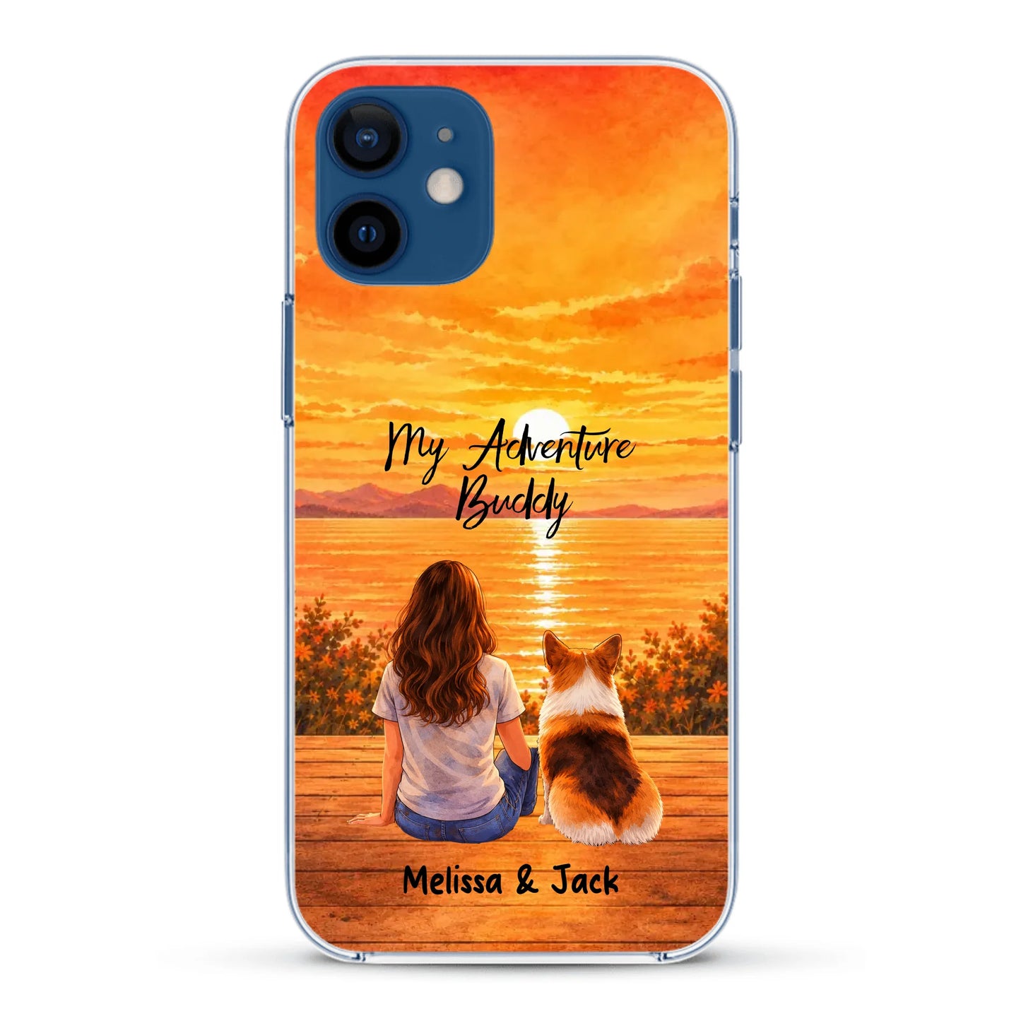 Personalised Phone Case - Watercolor Silhouette