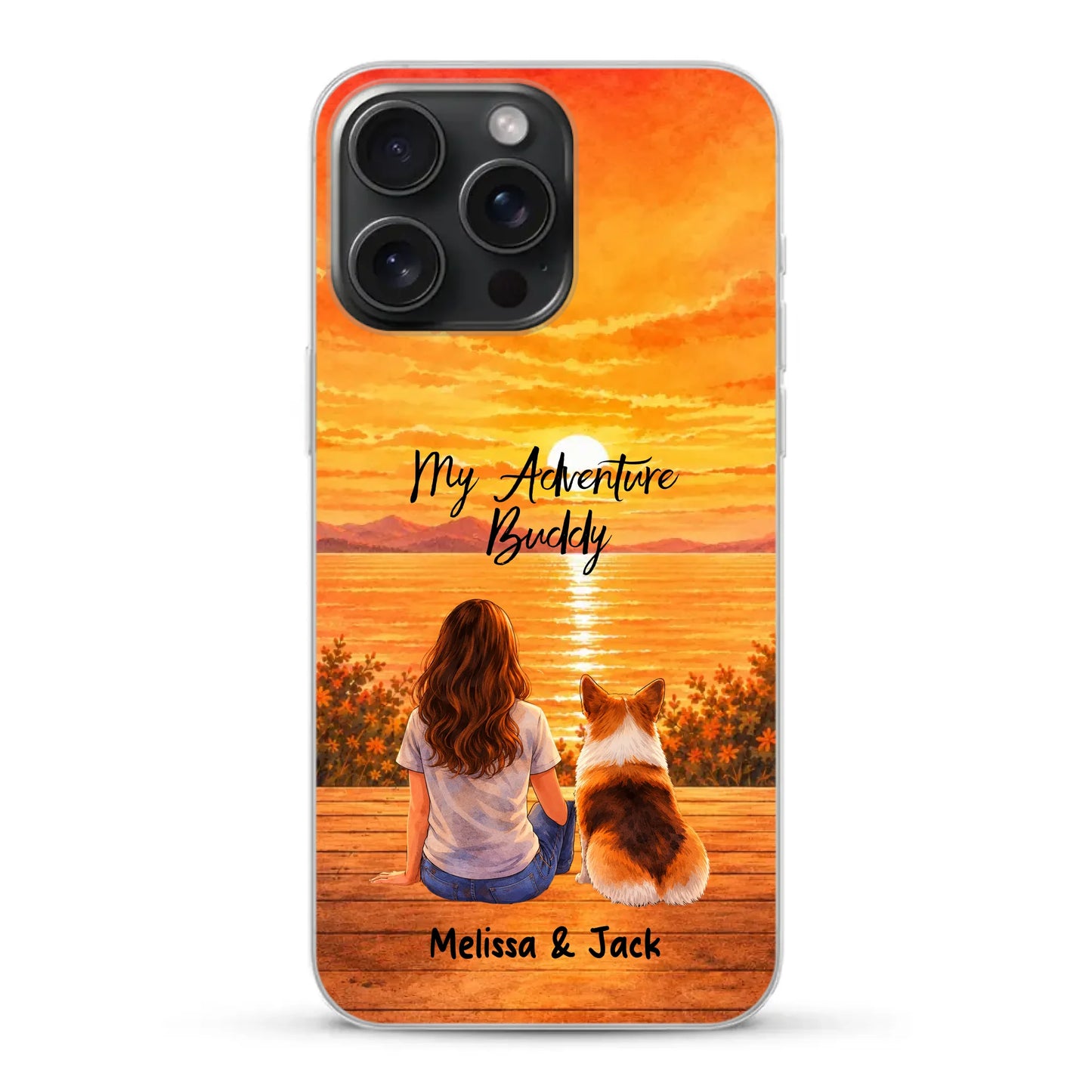 Personalised Phone Case - Watercolor Silhouette