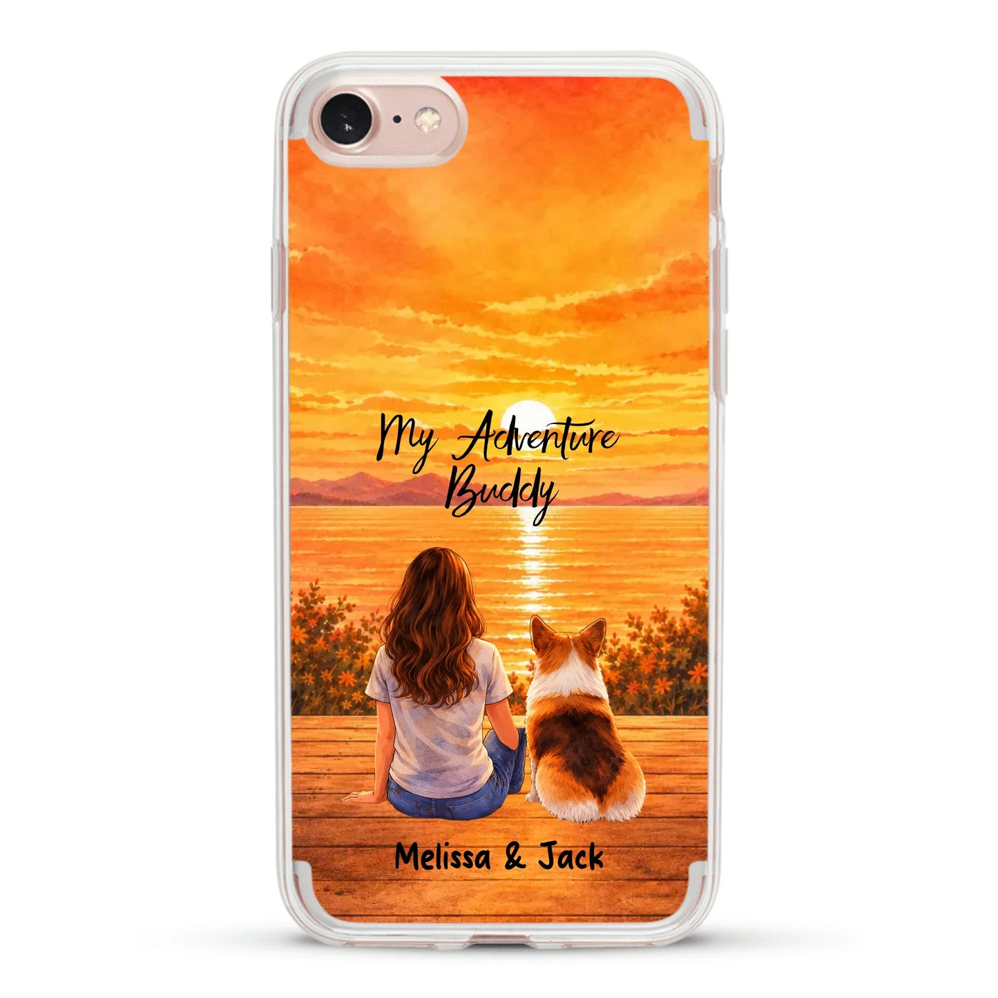 Personalised Phone Case - Watercolor Silhouette