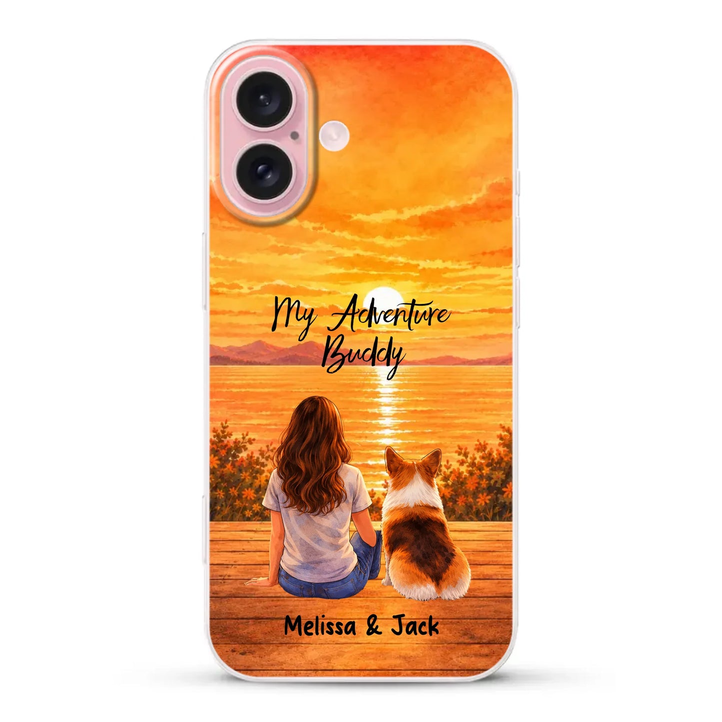 Personalised Phone Case - Watercolor Silhouette