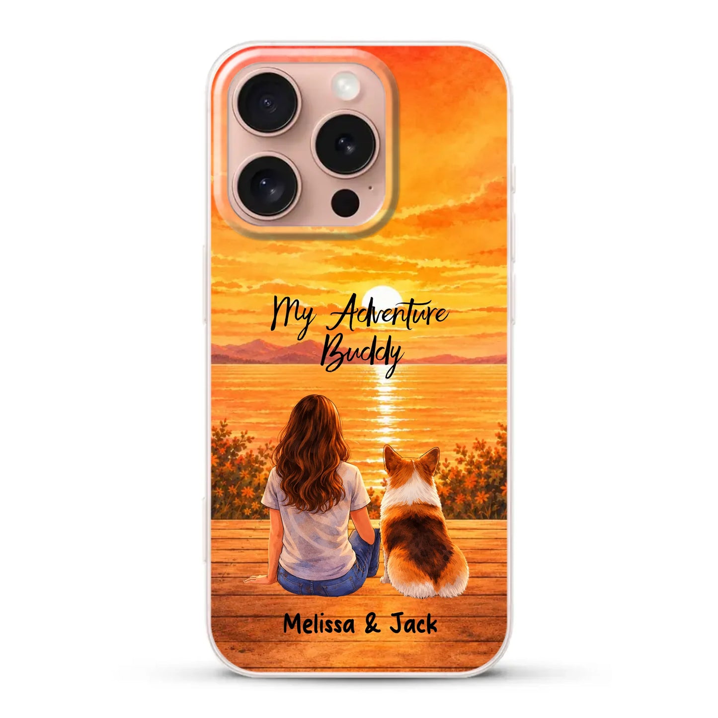 Personalised Phone Case - Watercolor Silhouette