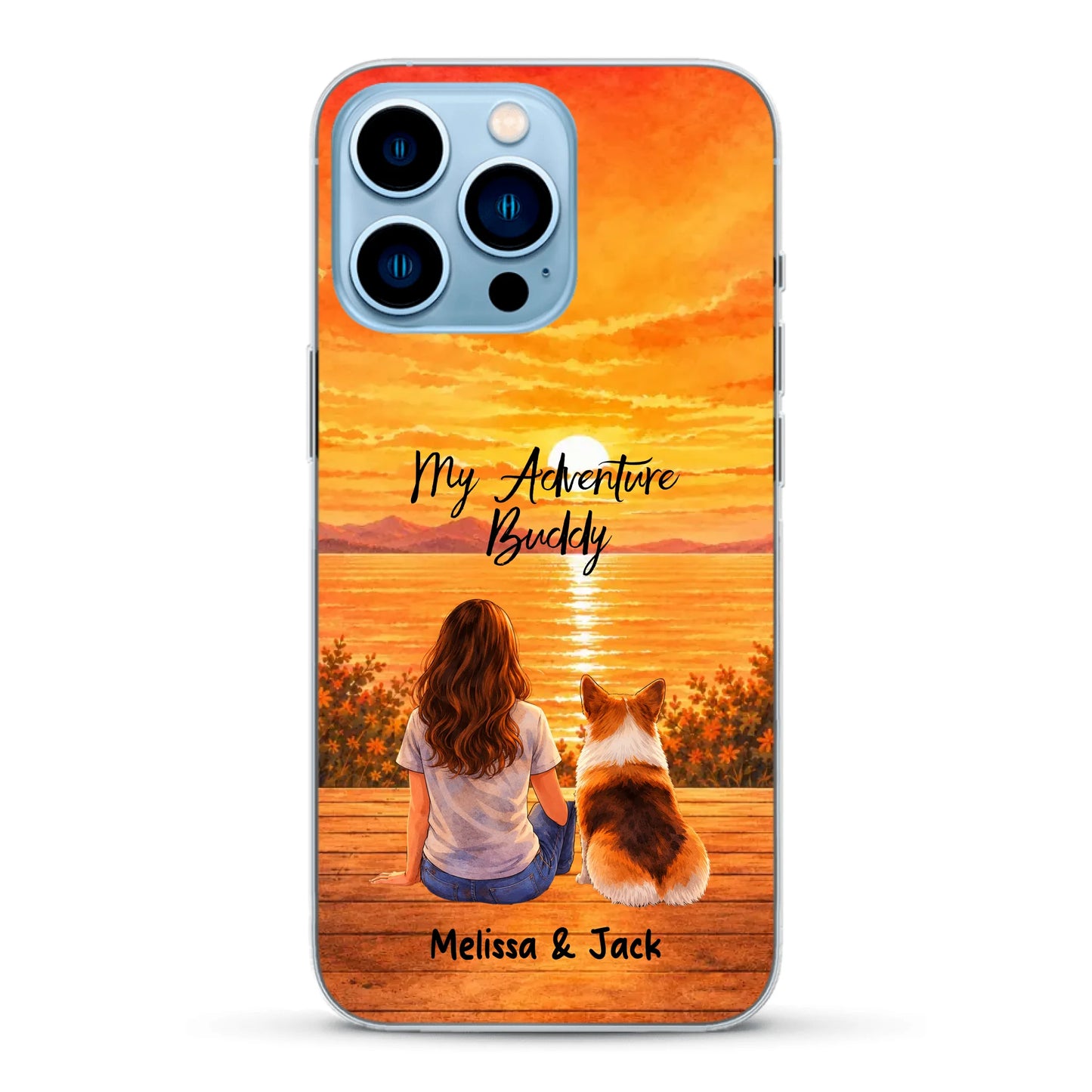 Personalised Phone Case - Watercolor Silhouette