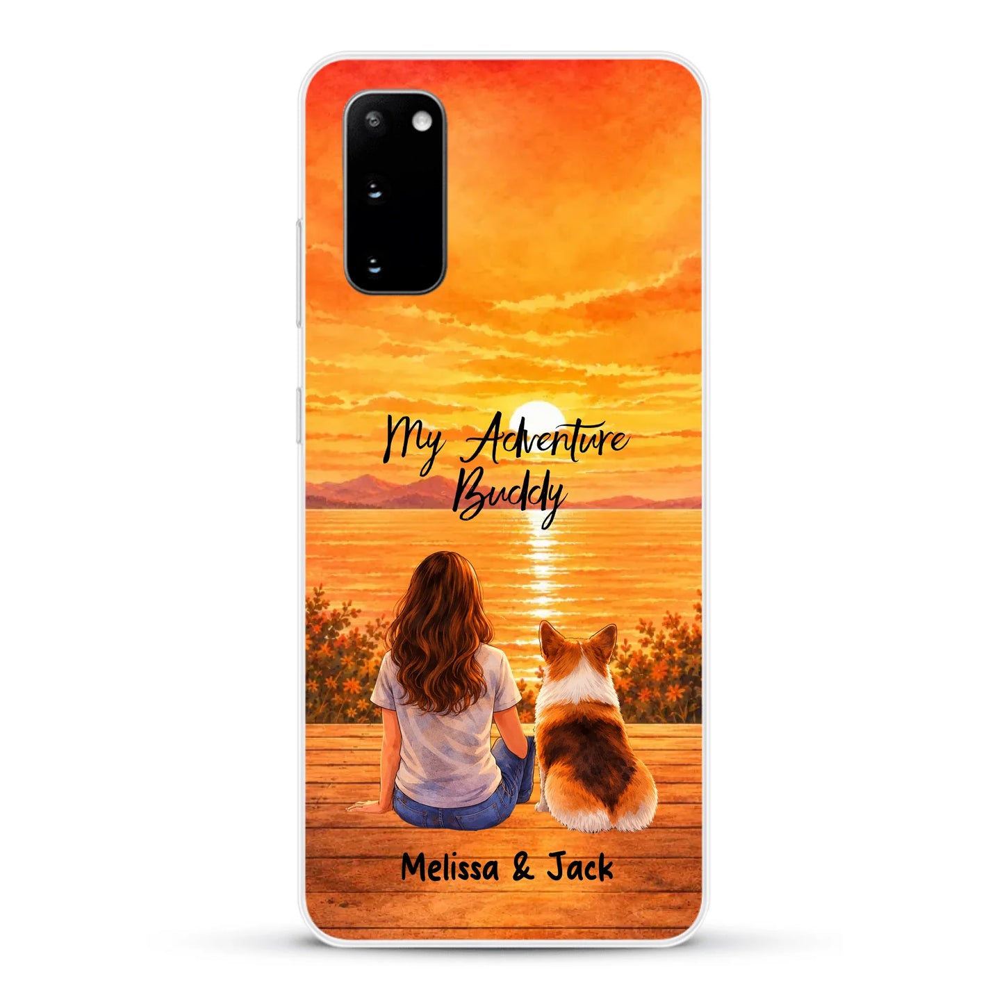 Personalised Phone Case - Watercolor Silhouette
