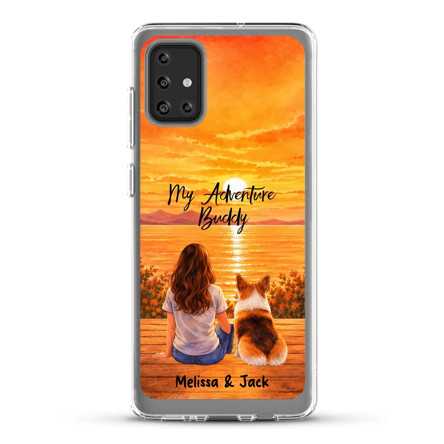 Personalised Phone Case - Watercolor Silhouette