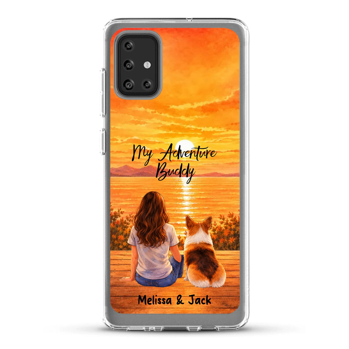 Personalised Phone Case - Watercolor Silhouette