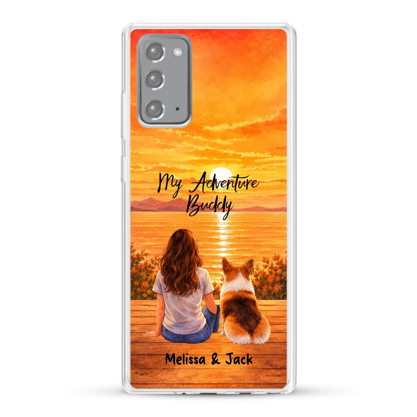 Personalised Phone Case - Watercolor Silhouette
