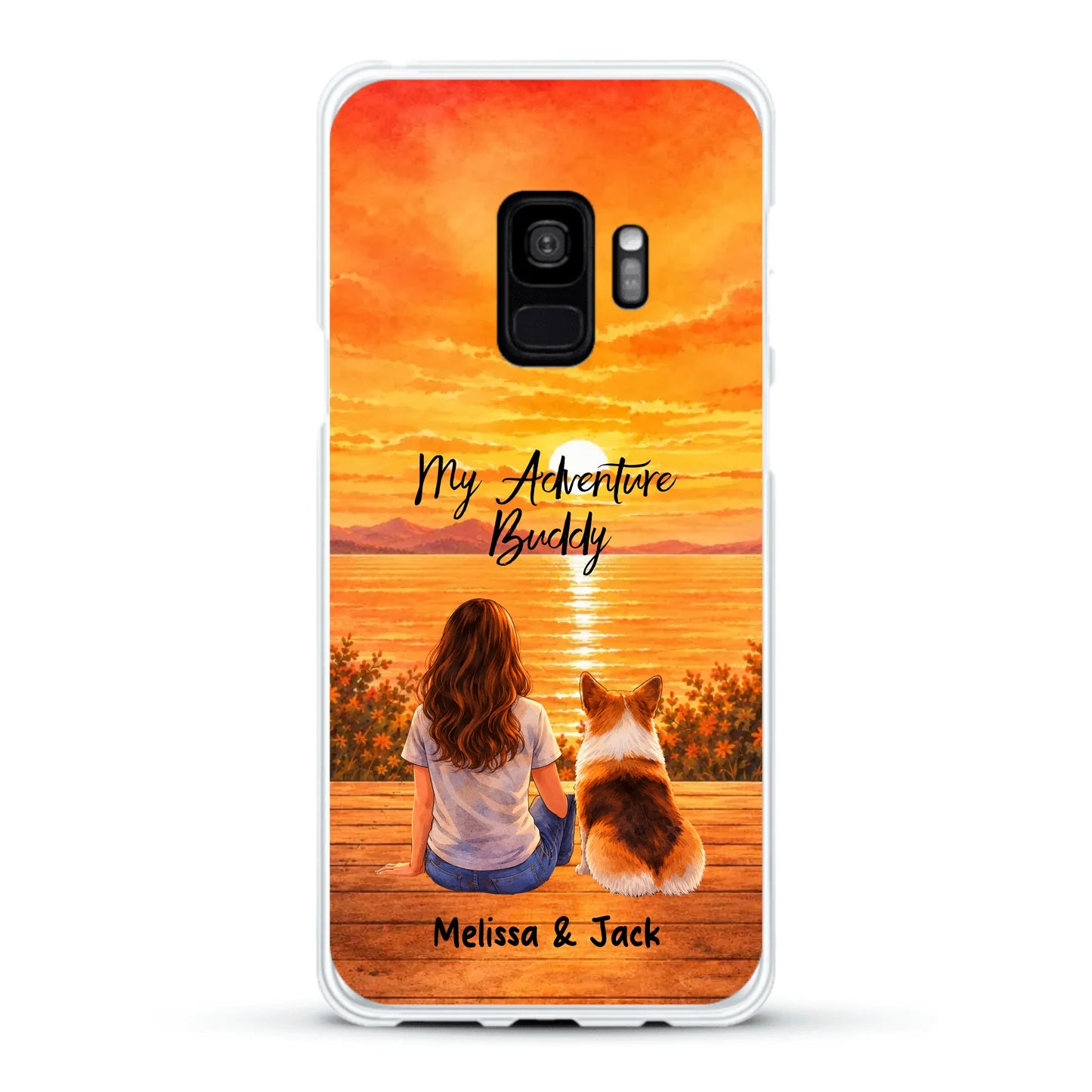 Personalised Phone Case - Watercolor Silhouette