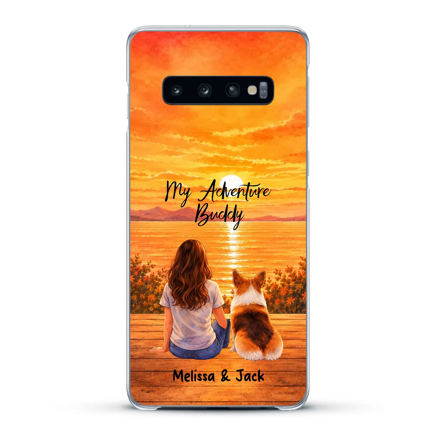 Personalised Phone Case - Watercolor Silhouette