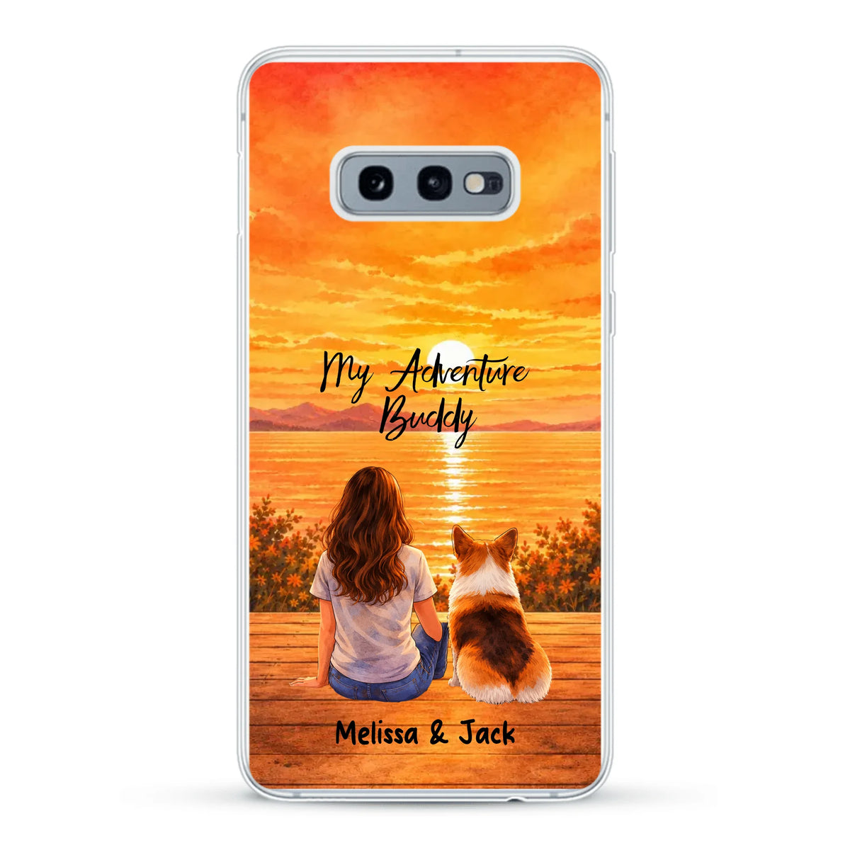 Personalised Phone Case - Watercolor Silhouette