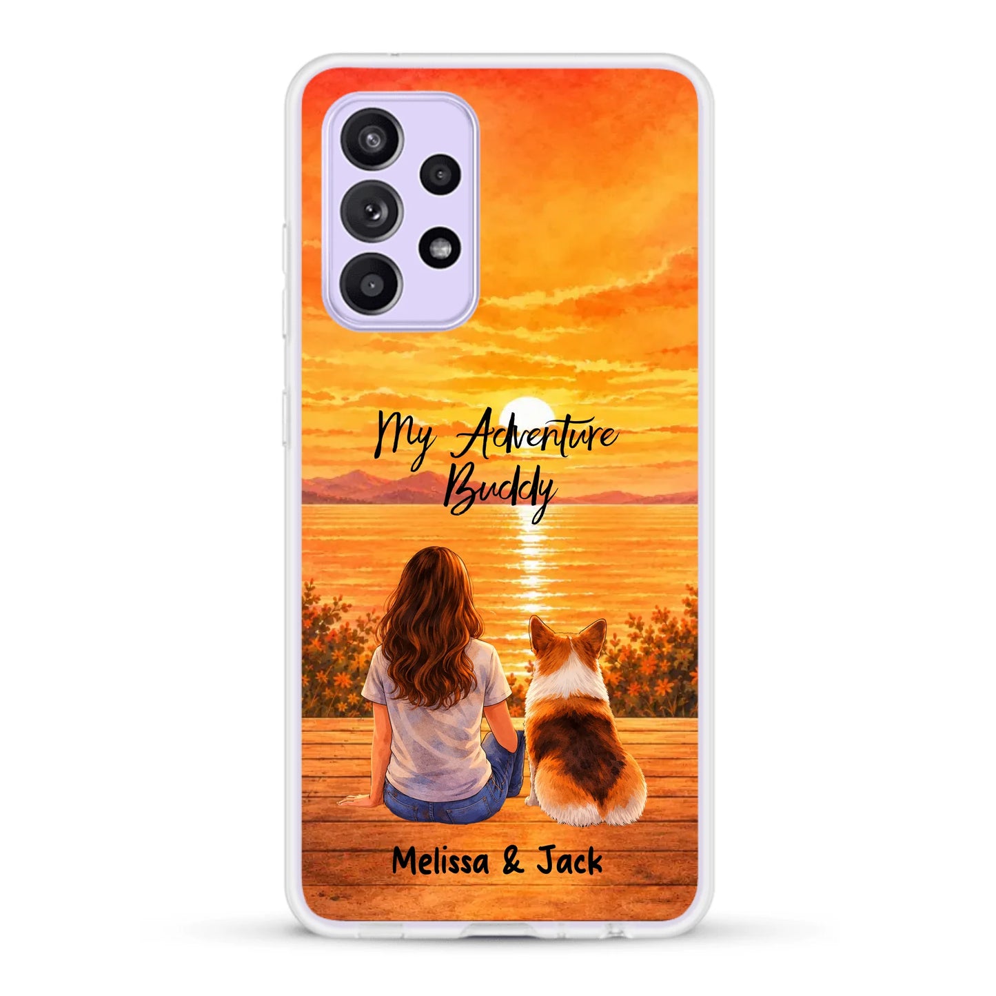 Personalised Phone Case - Watercolor Silhouette