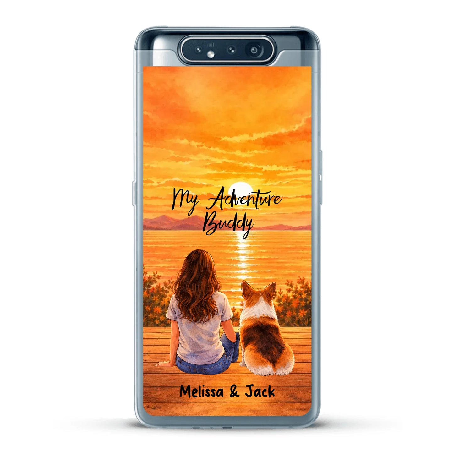 Personalised Phone Case - Watercolor Silhouette