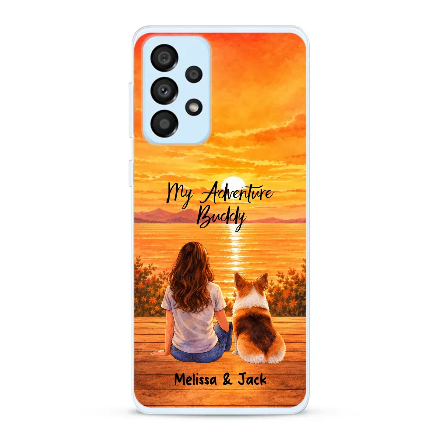 Personalised Phone Case - Watercolor Silhouette