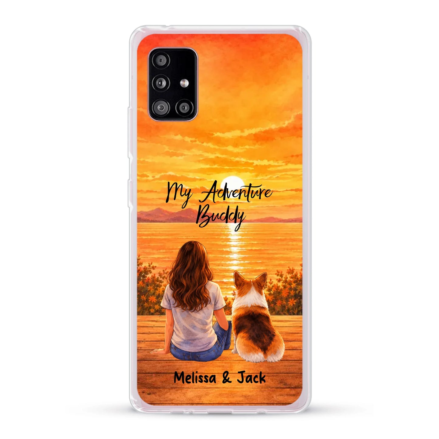 Personalised Phone Case - Watercolor Silhouette